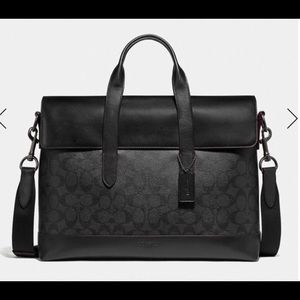 Coach black Portfolio briefcase